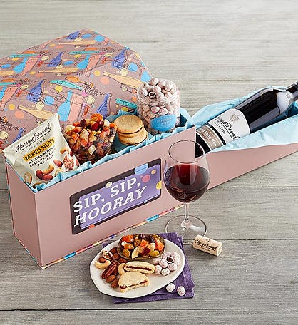 &#34;Sip Sip Hooray&#34; Wine Gift Box